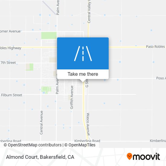 Almond Court map