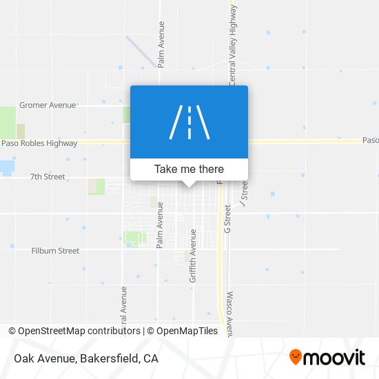 Oak Avenue map