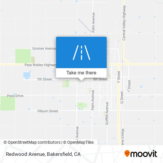 Redwood Avenue map