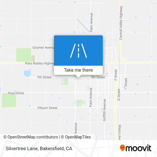 Silvertree Lane map