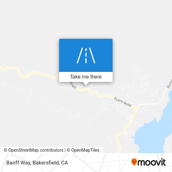 Banff Way map