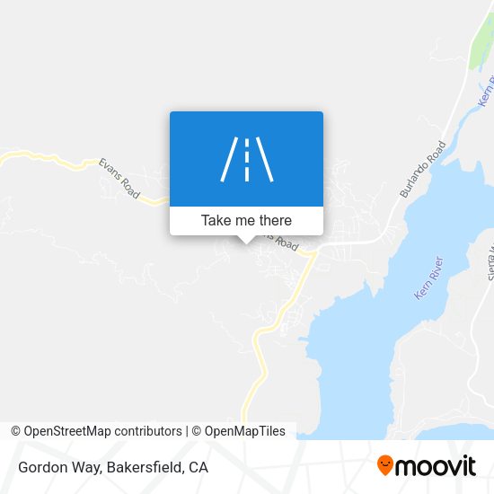 Gordon Way map