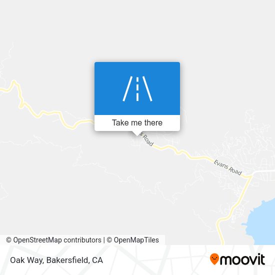 Oak Way map
