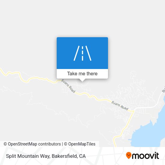 Mapa de Split Mountain Way