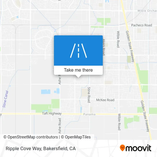 Ripple Cove Way map