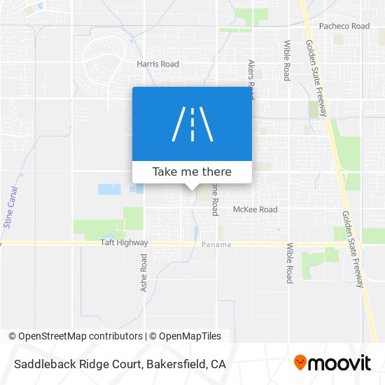 Saddleback Ridge Court map