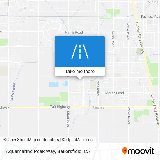 Aquamarine Peak Way map