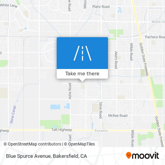 Blue Spurce Avenue map