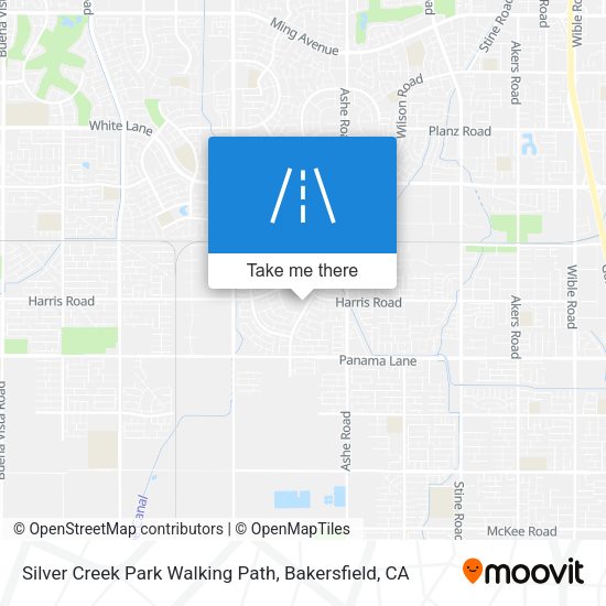 Silver Creek Park Walking Path map