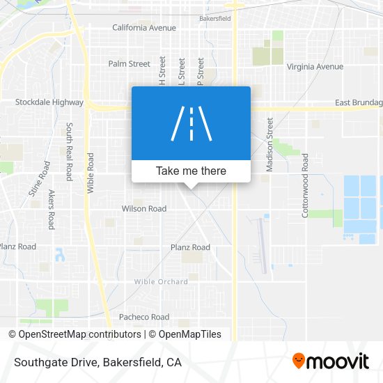 Mapa de Southgate Drive