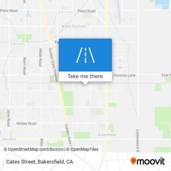 Cates Street map