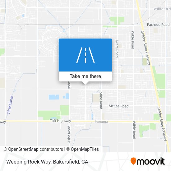 Weeping Rock Way map
