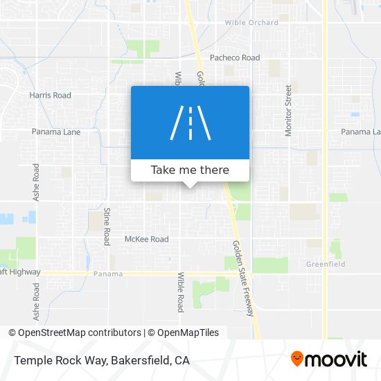 Temple Rock Way map