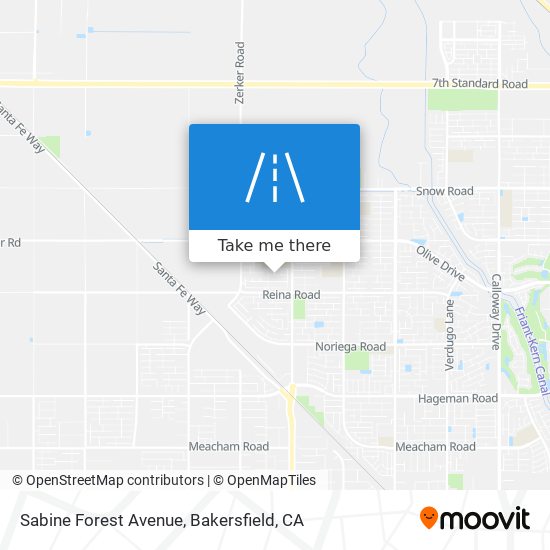 Sabine Forest Avenue map