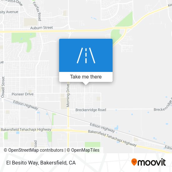 El Besito Way map