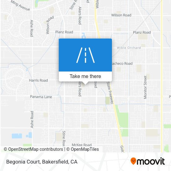 Begonia Court map