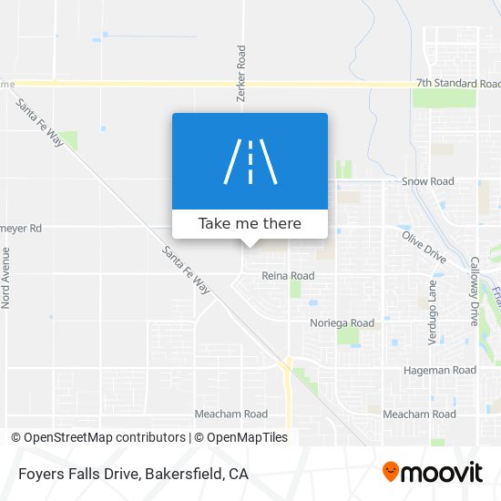 Foyers Falls Drive map