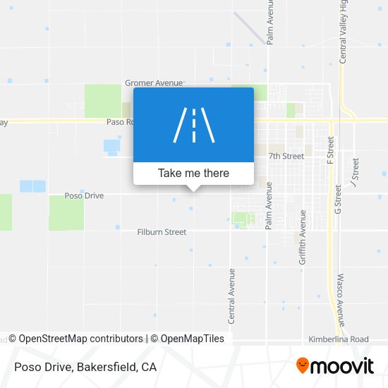 Poso Drive map