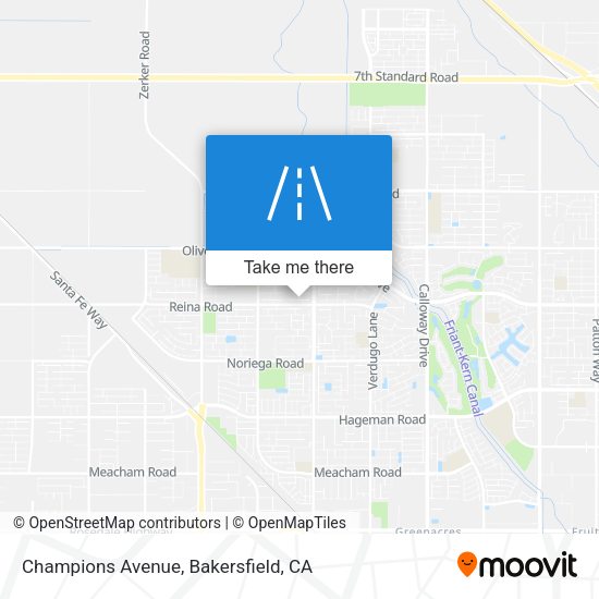 Champions Avenue map