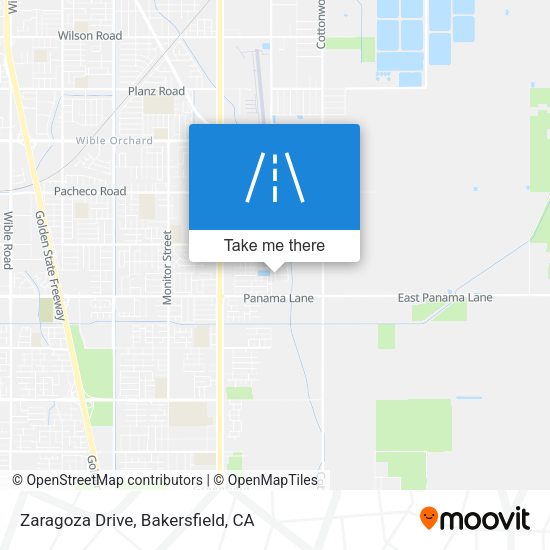 Zaragoza Drive map