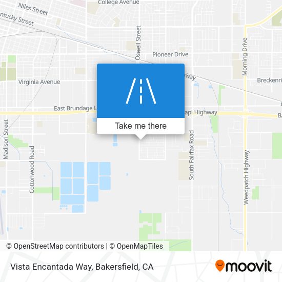 Vista Encantada Way map