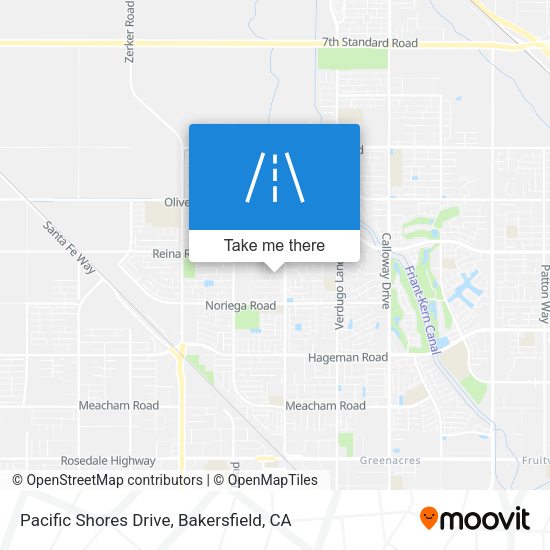 Pacific Shores Drive map