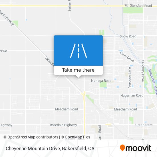 Mapa de Cheyenne Mountain Drive