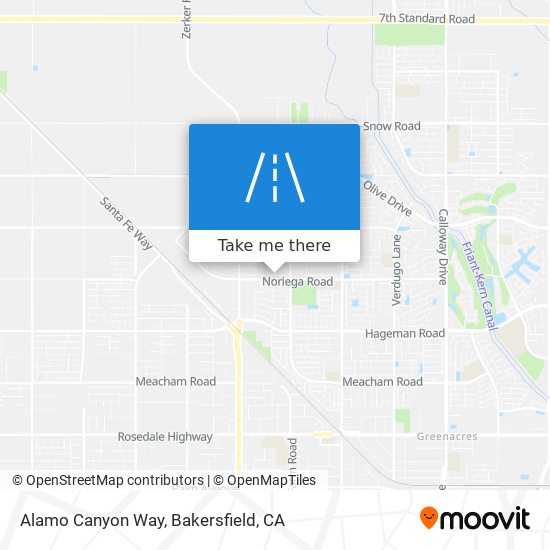 Mapa de Alamo Canyon Way