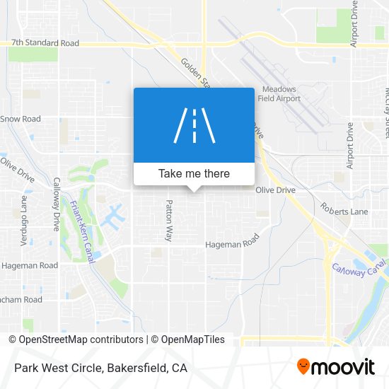 Park West Circle map