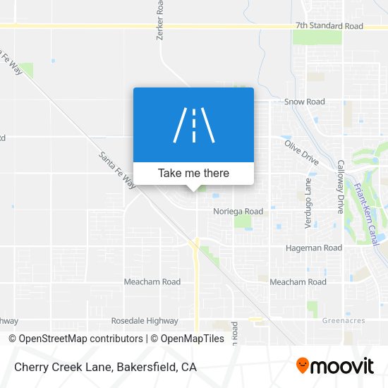 Mapa de Cherry Creek Lane