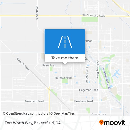 Fort Worth Way map