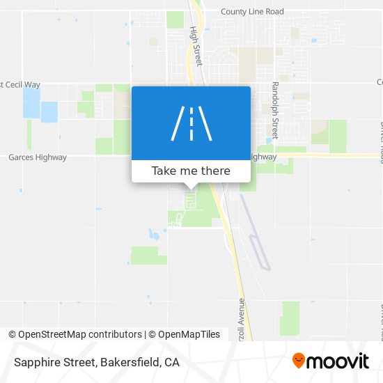 Sapphire Street map