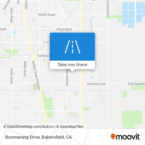 Boomerang Drive map