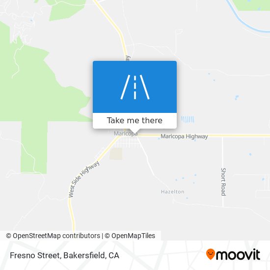 Fresno Street map