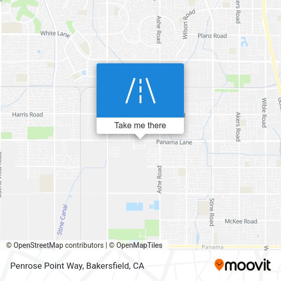 Penrose Point Way map