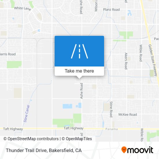 Thunder Trail Drive map