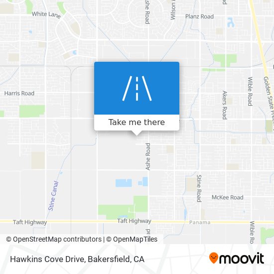 Hawkins Cove Drive map