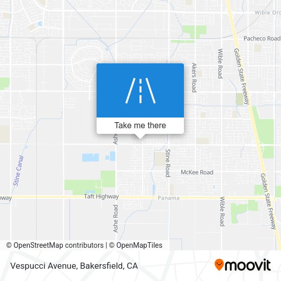 Vespucci Avenue map