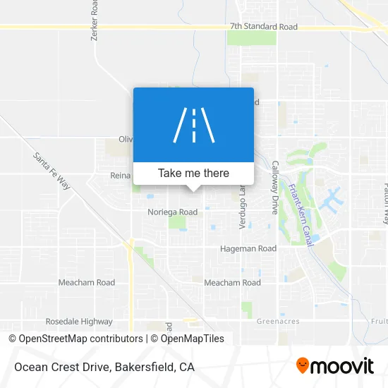 Ocean Crest Drive map