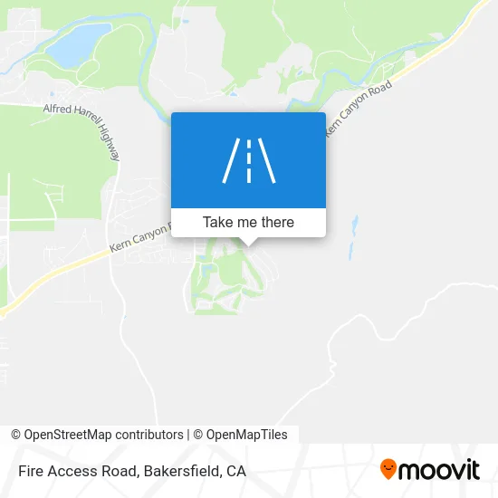 Fire Access Road map
