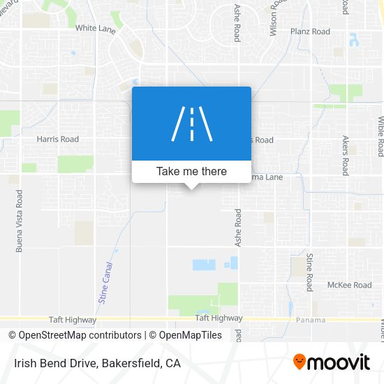Irish Bend Drive map