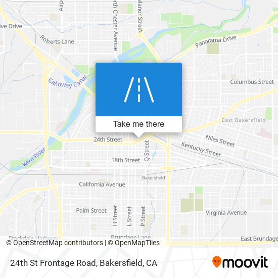 24th St Frontage Road map