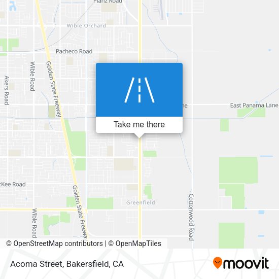 Acoma Street map