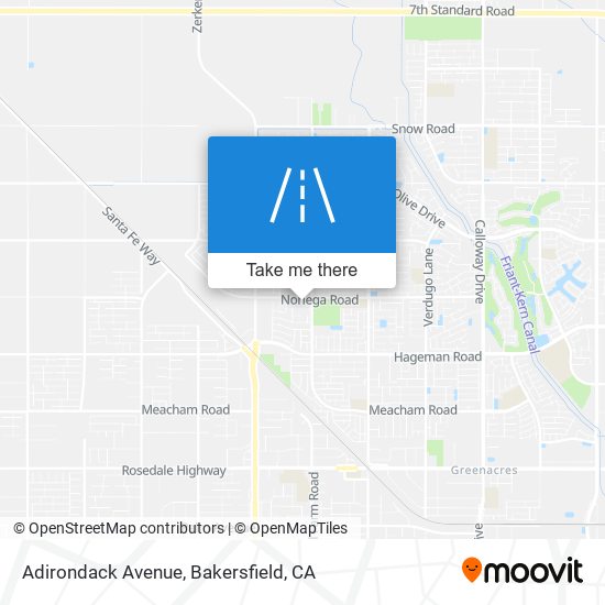 Mapa de Adirondack Avenue