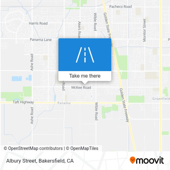 Mapa de Albury Street