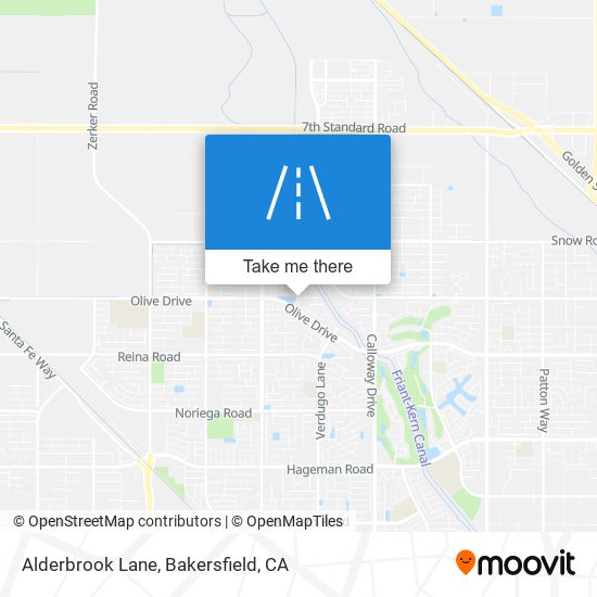 Alderbrook Lane map