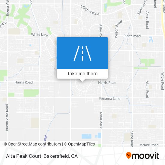 Alta Peak Court map