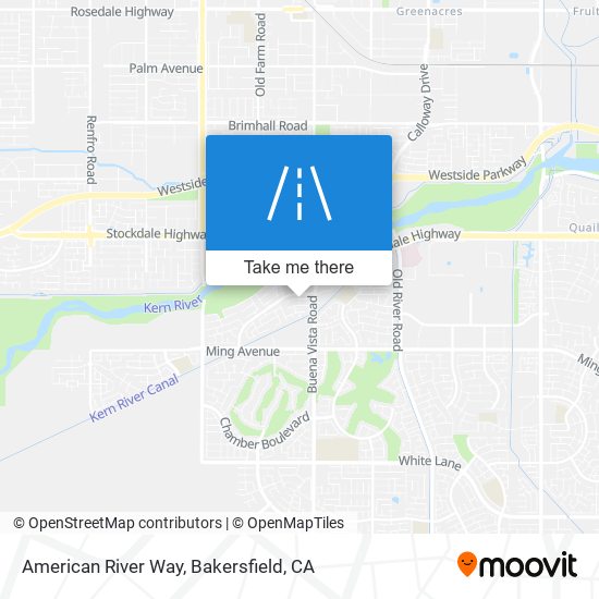 American River Way map