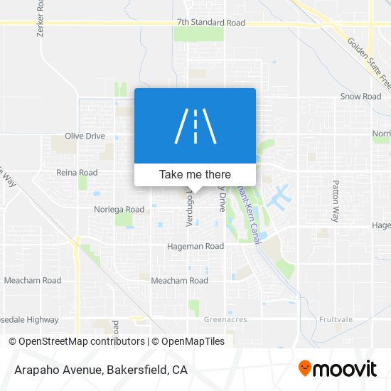 Arapaho Avenue map