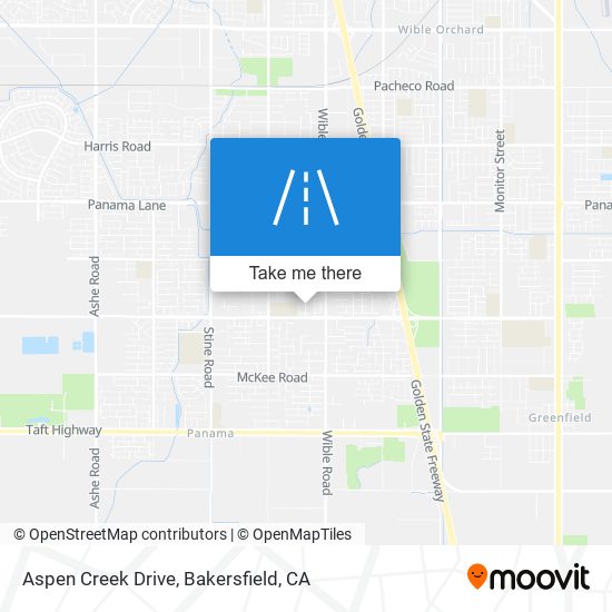 Aspen Creek Drive map